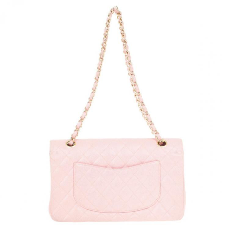 Chanel Pink Caviar Medium Double Flap Bag
