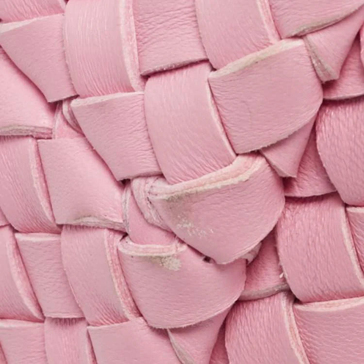 Bottega Veneta Cabat Mini Pink Intrecciato Leather Tote