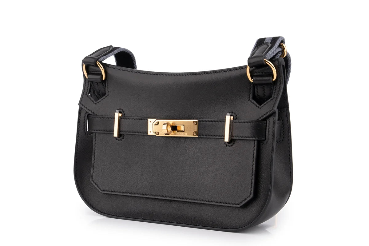 Hermès Jypsiere Mini Evergrain Noir GHW