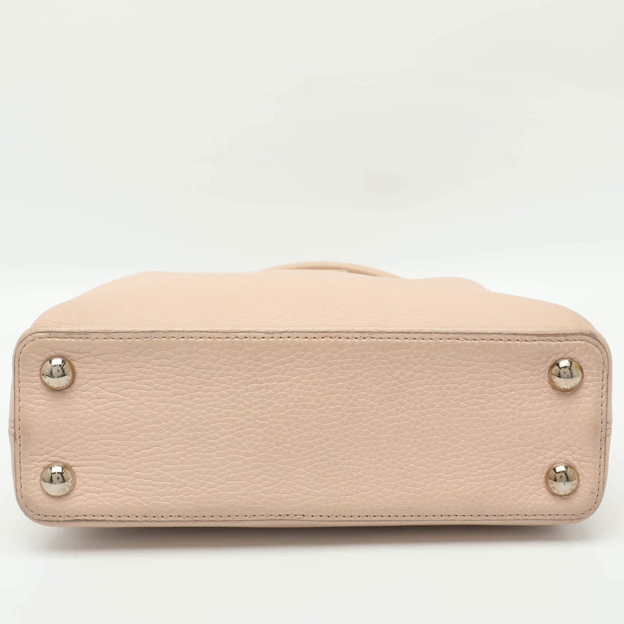Louis Vuitton Capucines BB Pink Taurillon Leather Bag
