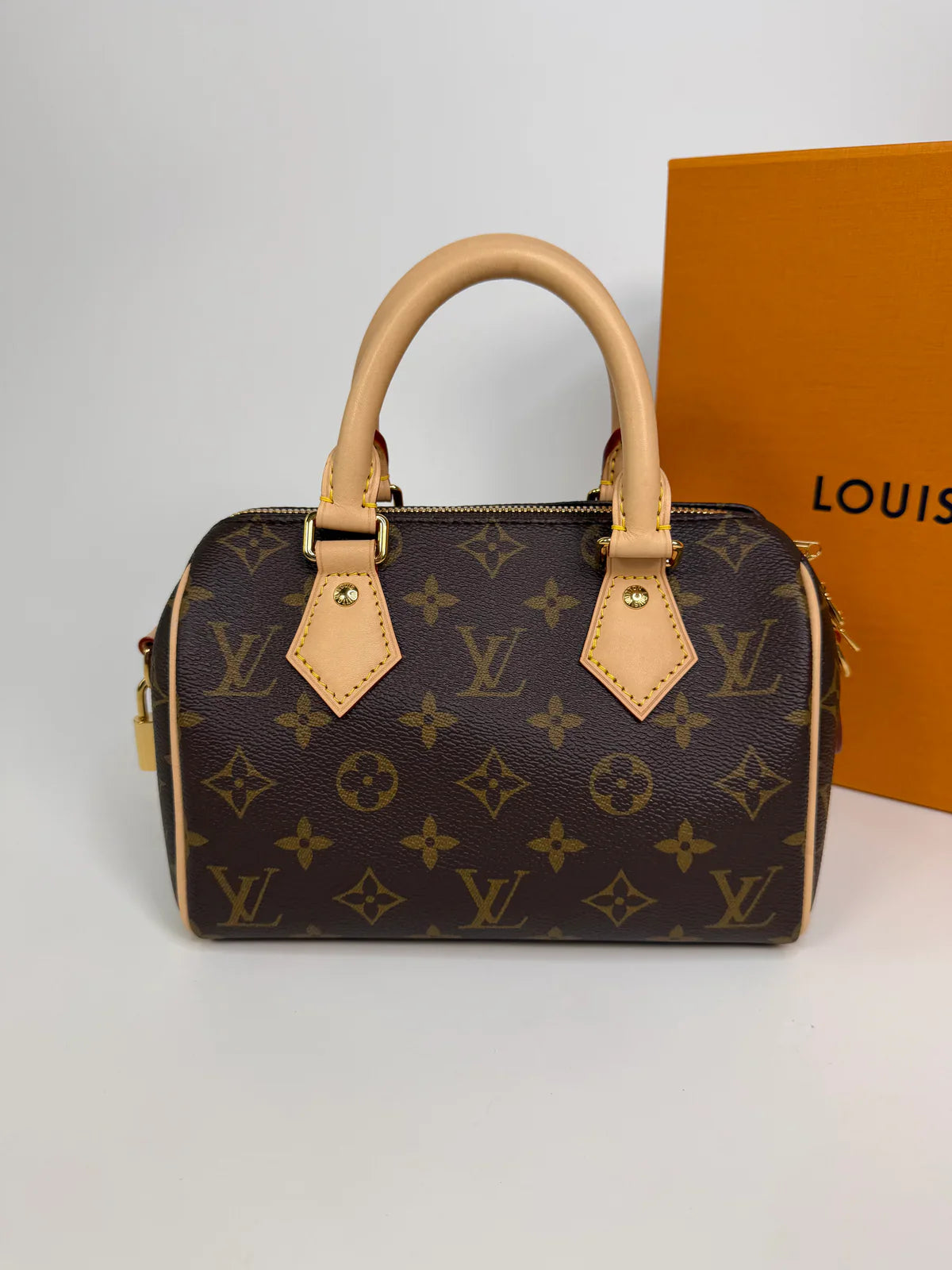 LOUIS VUITTON SPEEDY 20 IN MONOGRAM CANVAS WITH GOLD HARDWARE