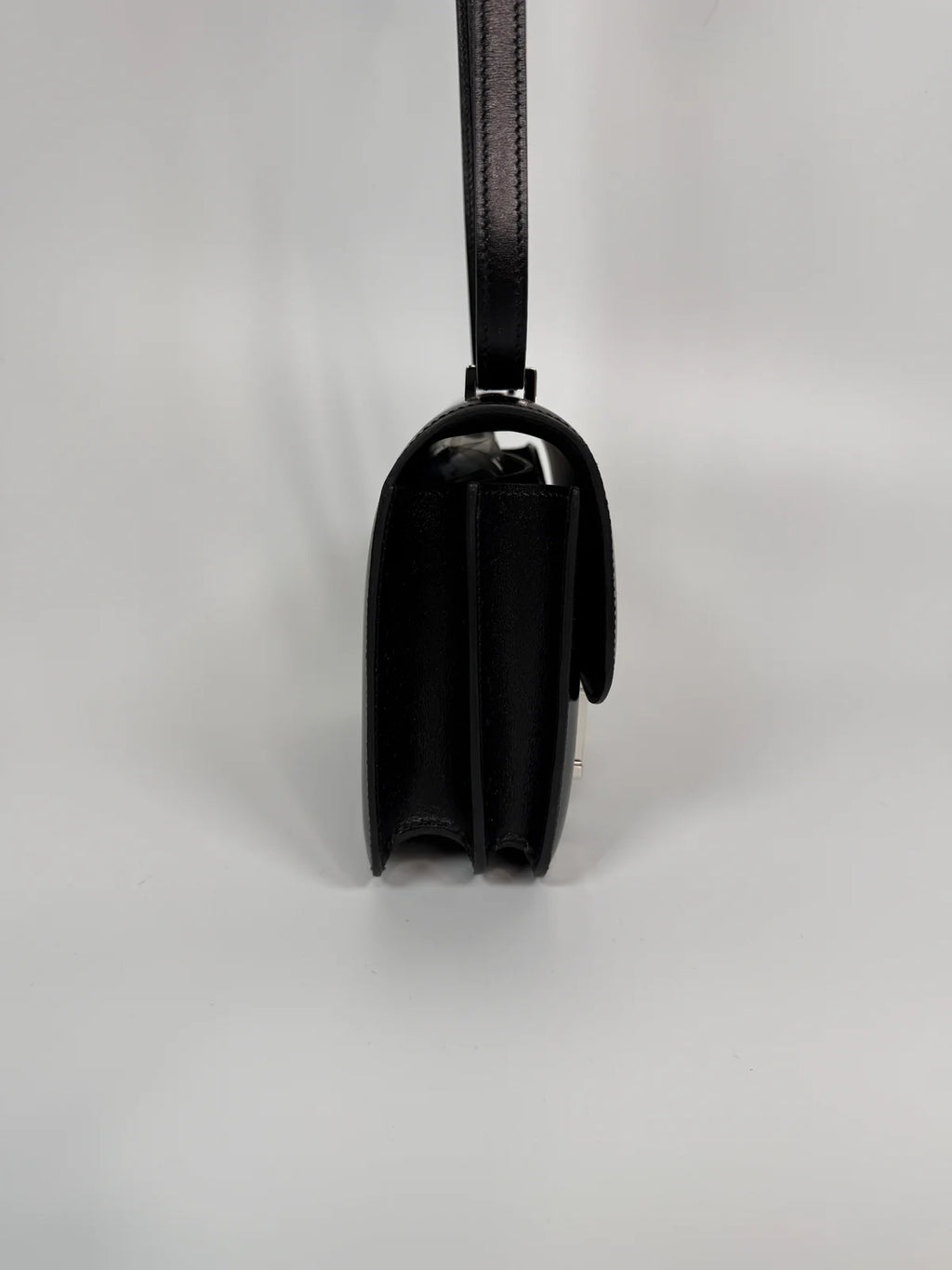 HERMÈS CONSTANCE 18 IN BLACK BOX LEATHER WITH PALLADIUM HARDWARE