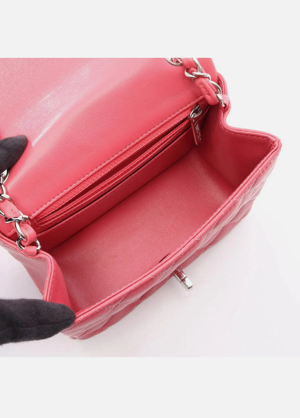 Chanel Matelasse Shoulder Bag Pink Lambskin Leather