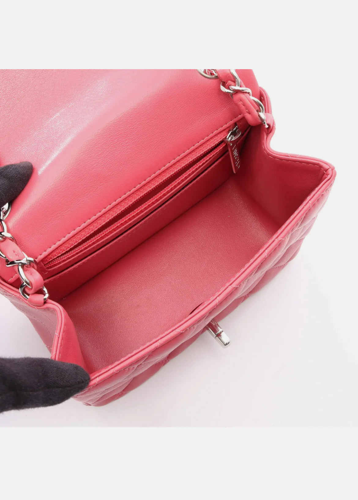 Chanel Matelasse Shoulder Bag Pink Lambskin Leather
