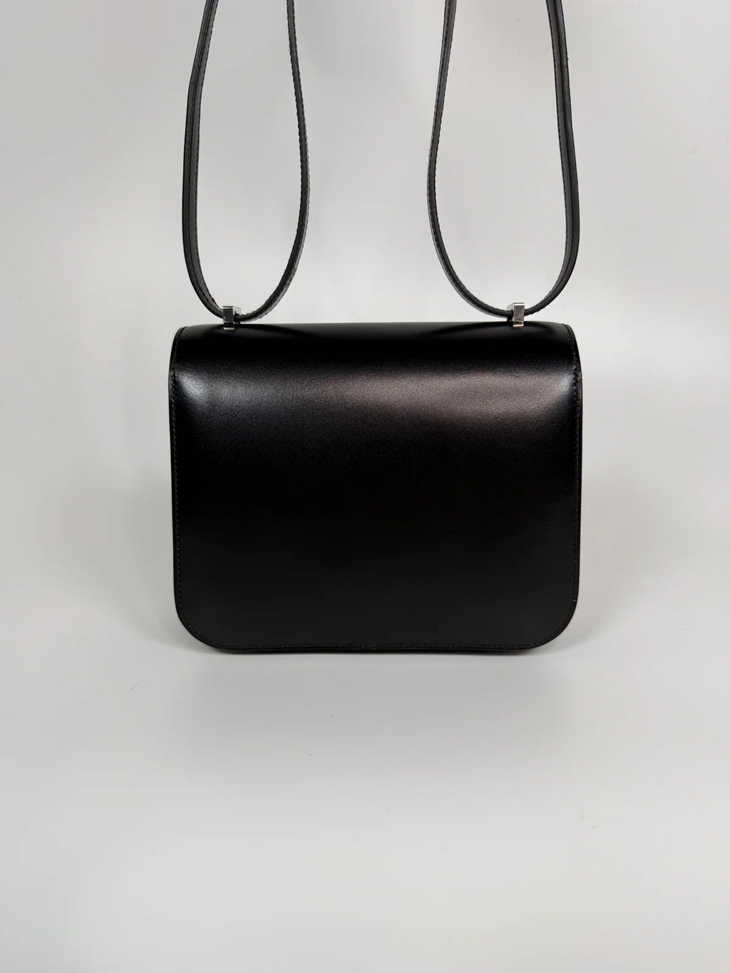 HERMÈS CONSTANCE 18 IN BLACK BOX LEATHER WITH PALLADIUM HARDWARE
