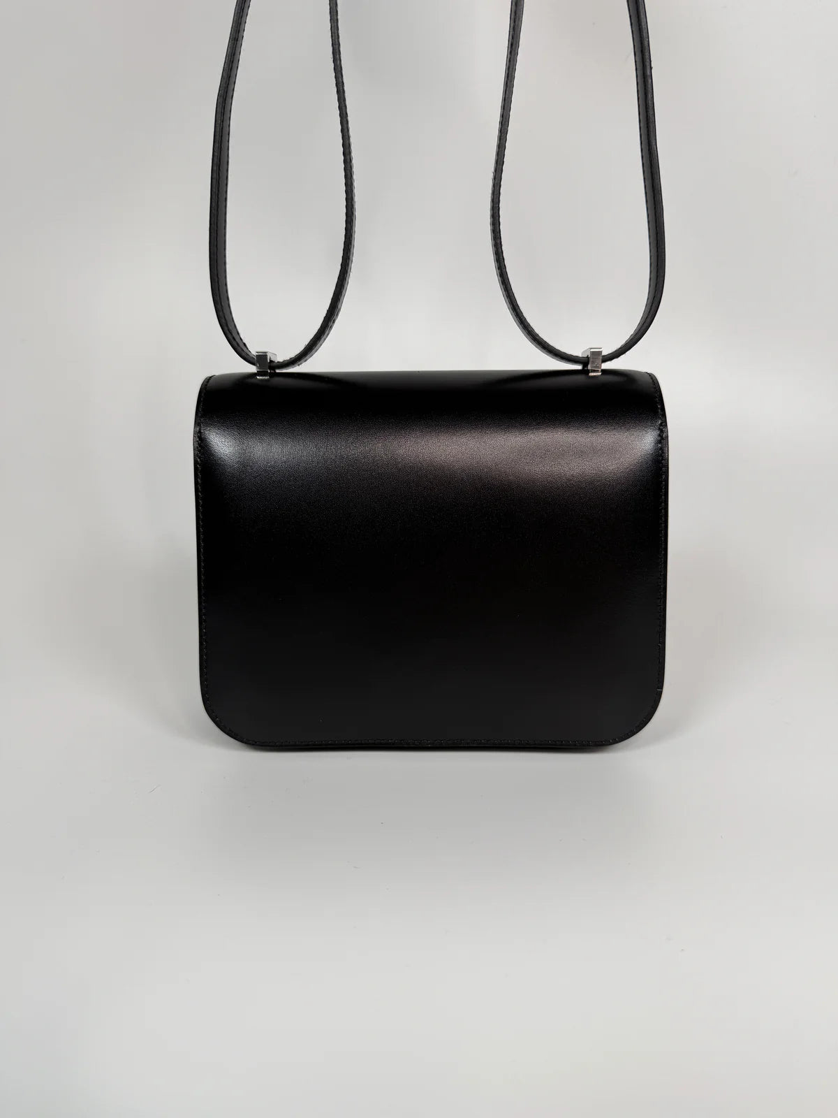 HERMÈS CONSTANCE 18 IN BLACK BOX LEATHER WITH PALLADIUM HARDWARE