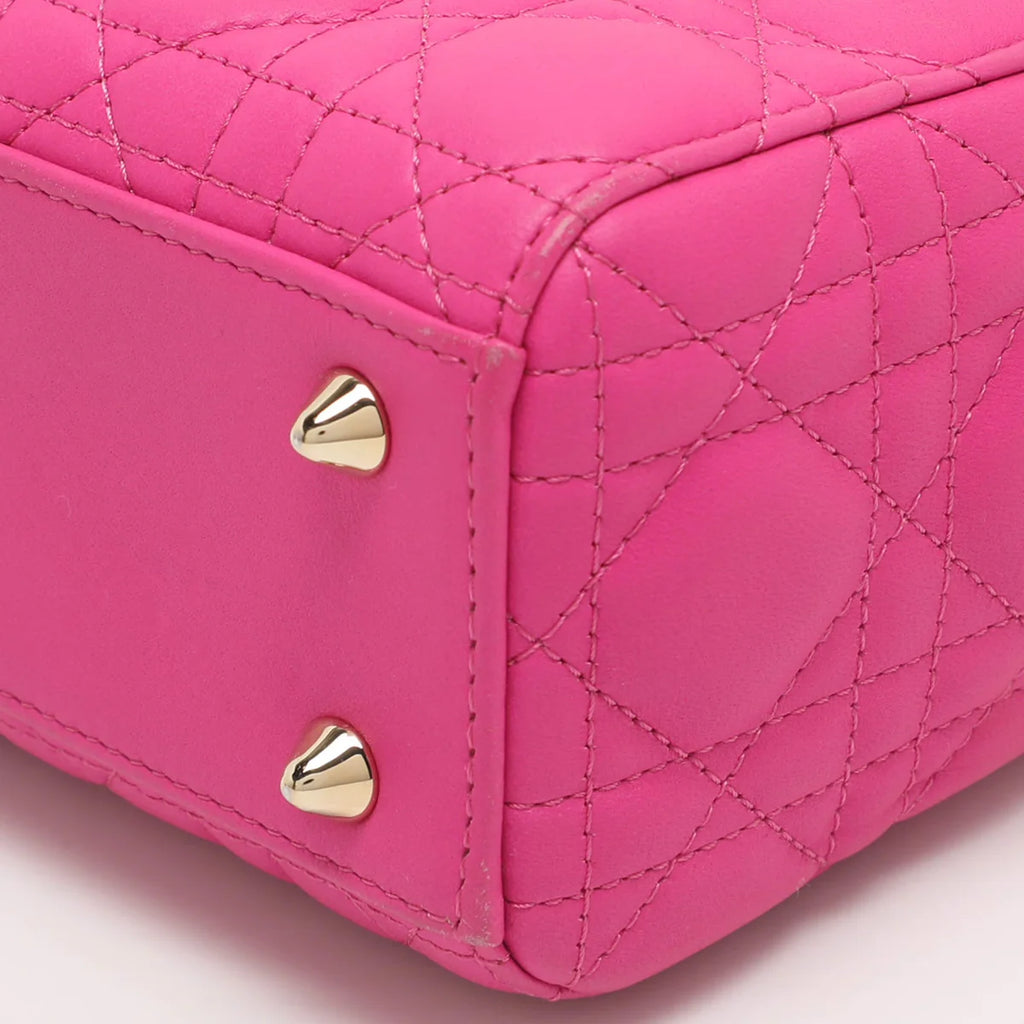 Dior Lady Dior My ABCDior Small Pink Cannage Leather Tote