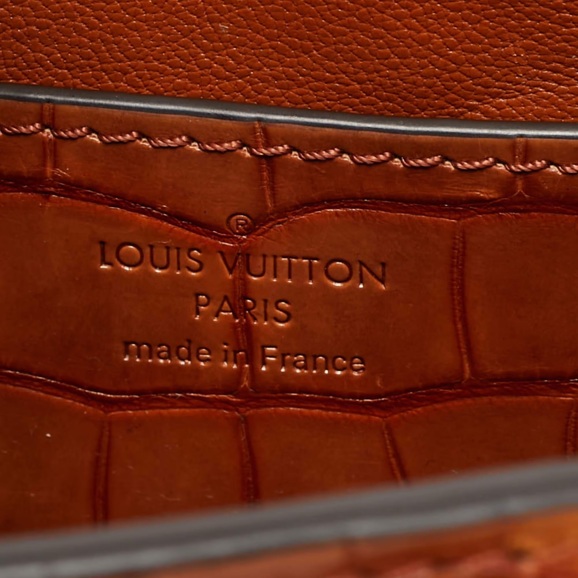 Louis Vuitton Twist PM Brown Crocodile Bag