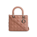 Christian Dior Pink Cannage Lambskin Leather Medium Lady Dior Bag