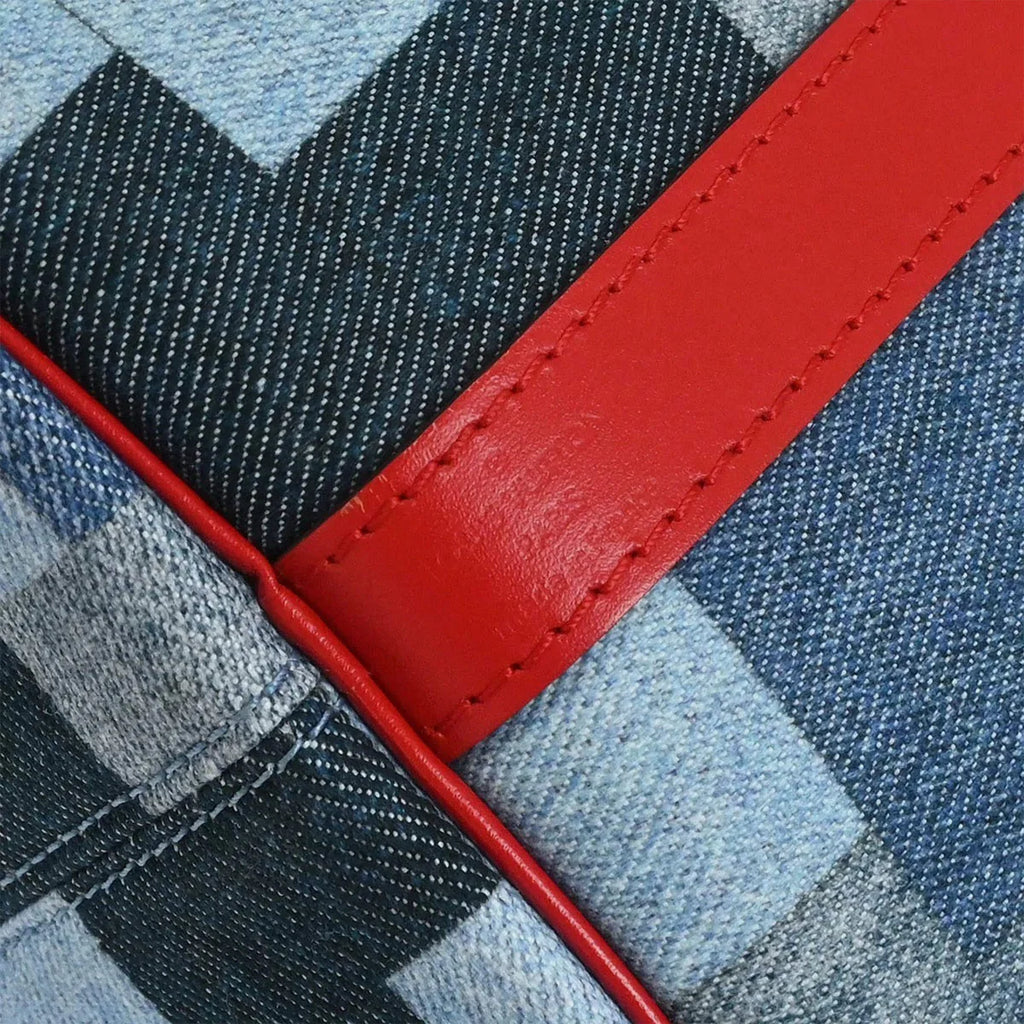 Louis Vuitton Speedy Bandouliere 30 Blue Denim Satchel Bag