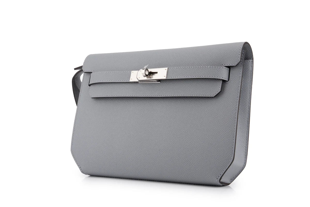 Hermès Kelly 25 Depeches Epsom Gris Pantin PHW