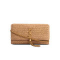 Saint Laurent 2025 Raffia Monogram Tassel Kate 99