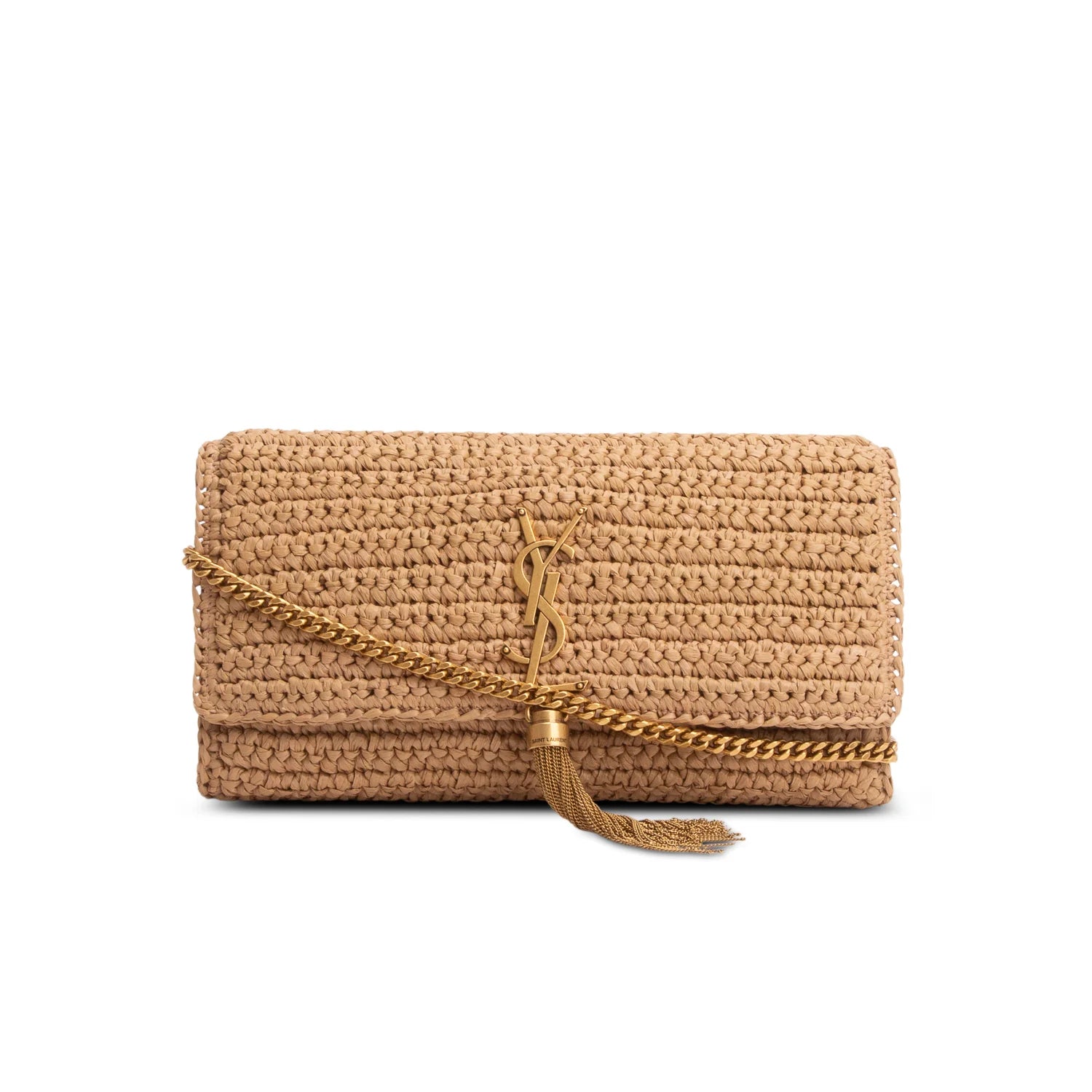 Saint Laurent 2025 Raffia Monogram Tassel Kate 99