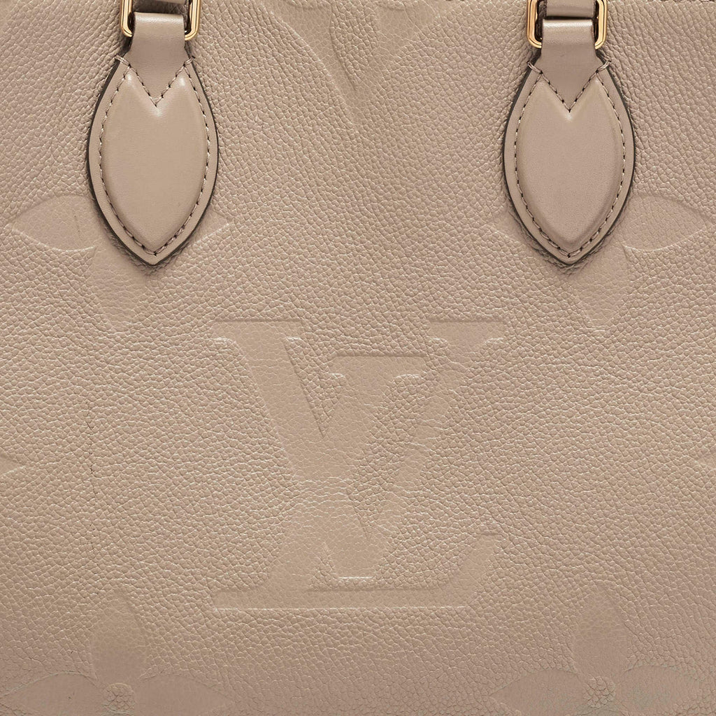 Louis Vuitton Onthego MM Beige Giant Empriente Leather Bag