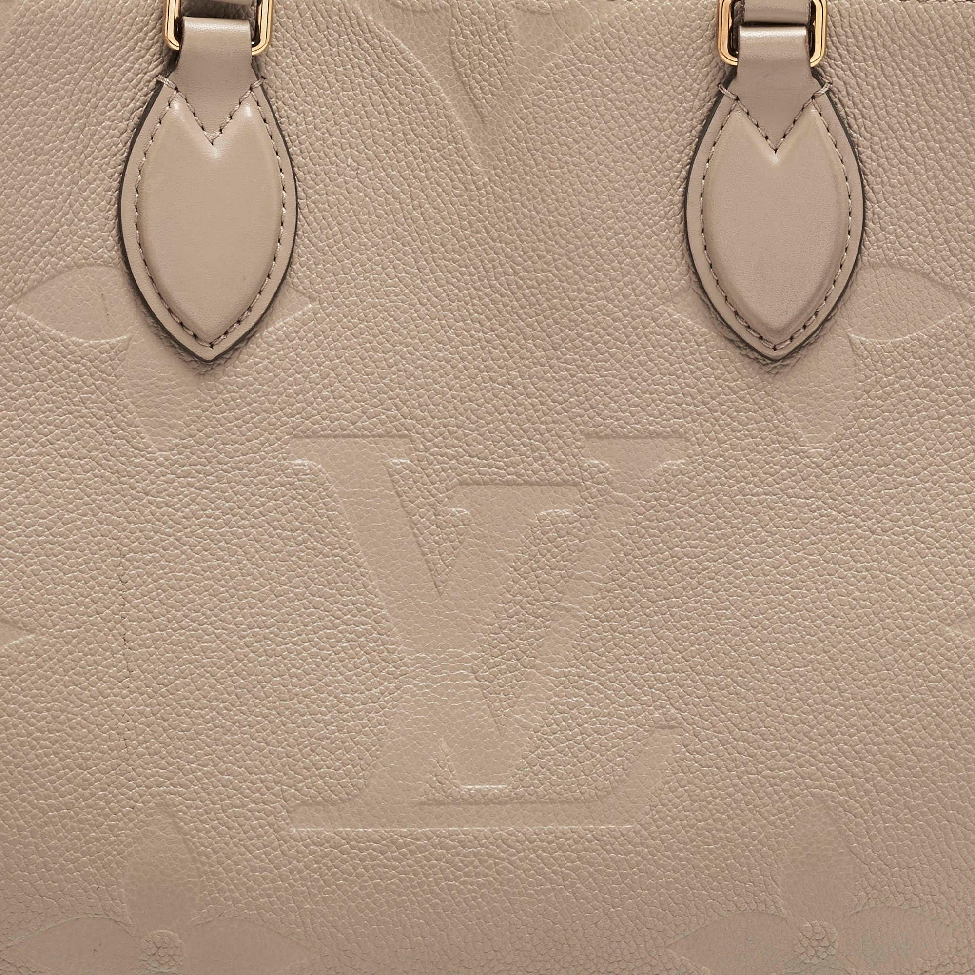 Louis Vuitton Onthego MM Beige Giant Empriente Leather Bag