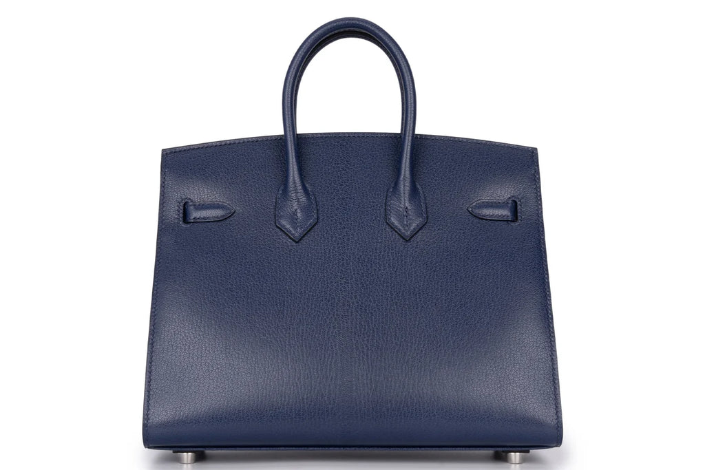 Hermès Birkin 25 Sellier Chevre Blue Sapphire PHW