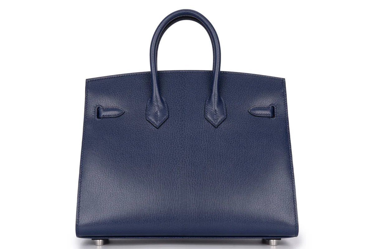 Hermès Birkin 25 Sellier Chevre Blue Sapphire PHW