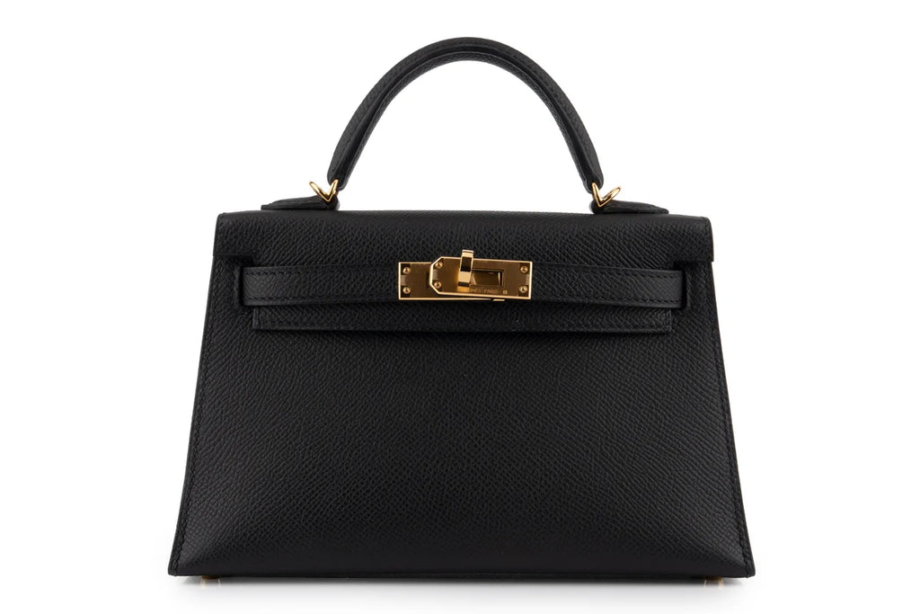Hermès Mini Kelly Epsom Noir GHW