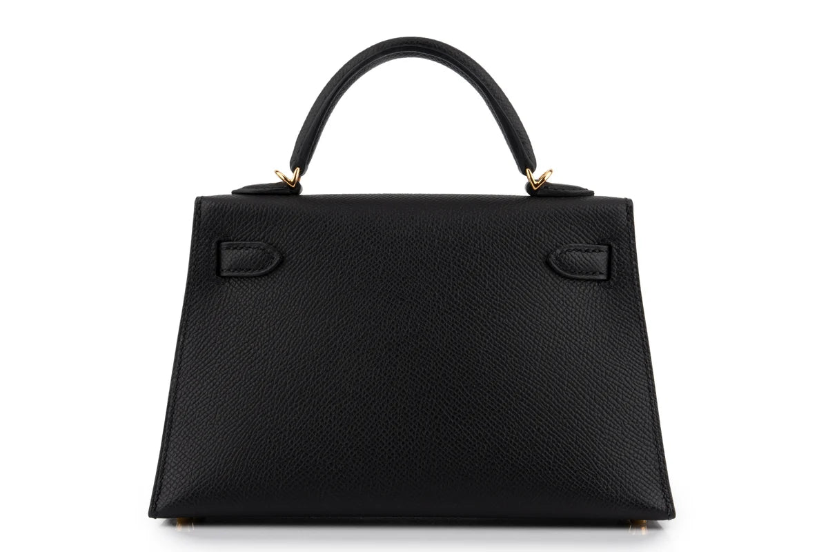 Hermès Mini Kelly Epsom Noir GHW
