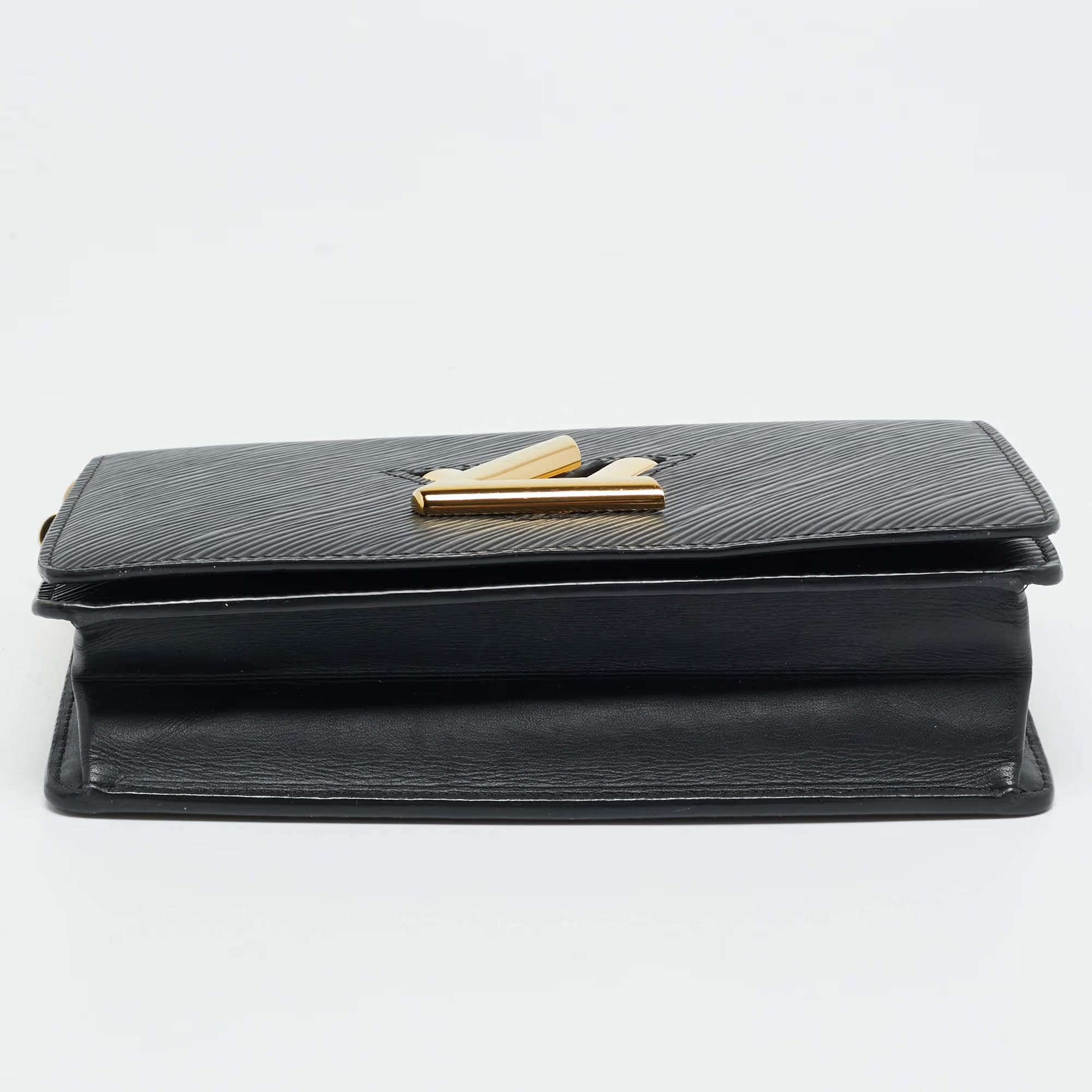 Louis Vuitton Twist Belt Black Epi Leather Chain Pouch