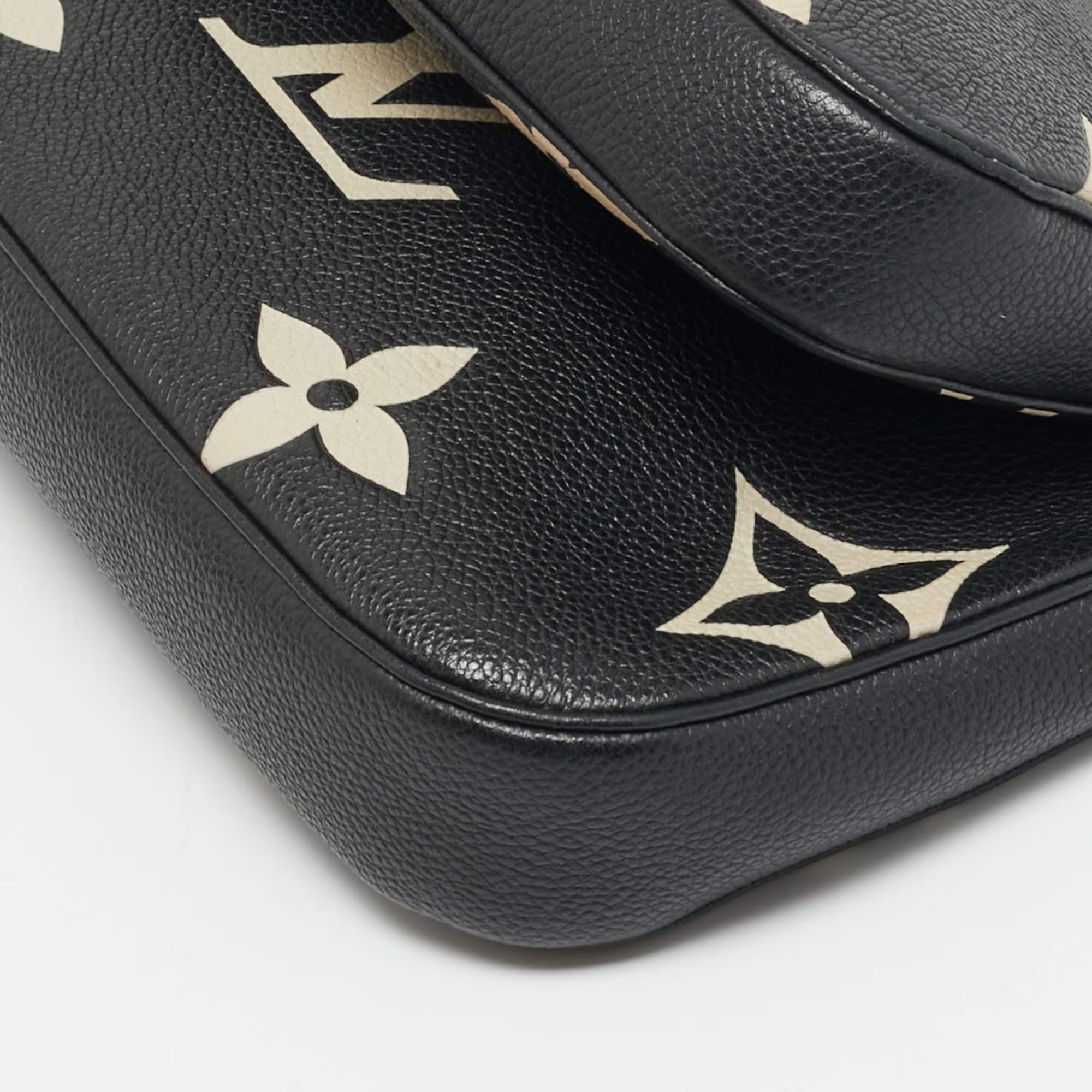 Louis Vuitton Multi Pochette Accessoires Bicolor Monogram Empreinte Leather Bag
