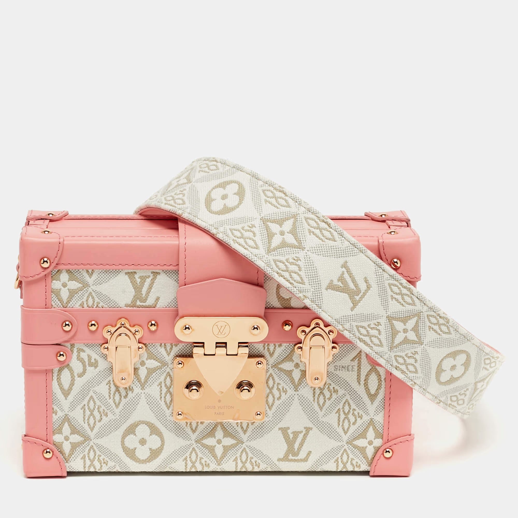 Louis Vuitton Petite Mallee Pink Since 1854 Jacquard Clutch