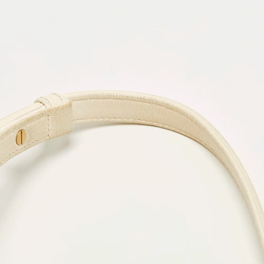 Chanel Coco Luxe Small Off White Quilted Leather Flap Bag