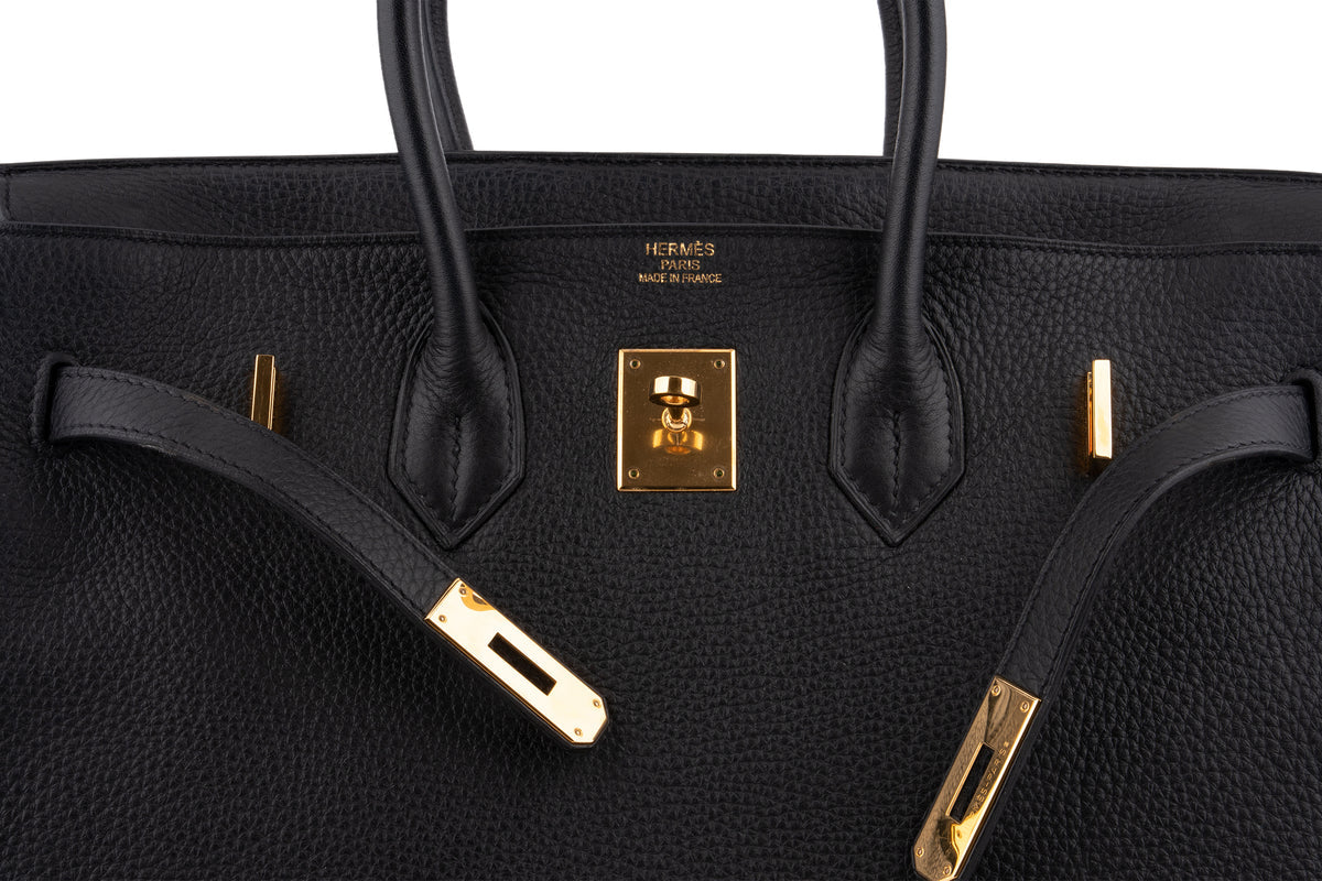 Hermès Birkin 35 Clemence Noir GHW