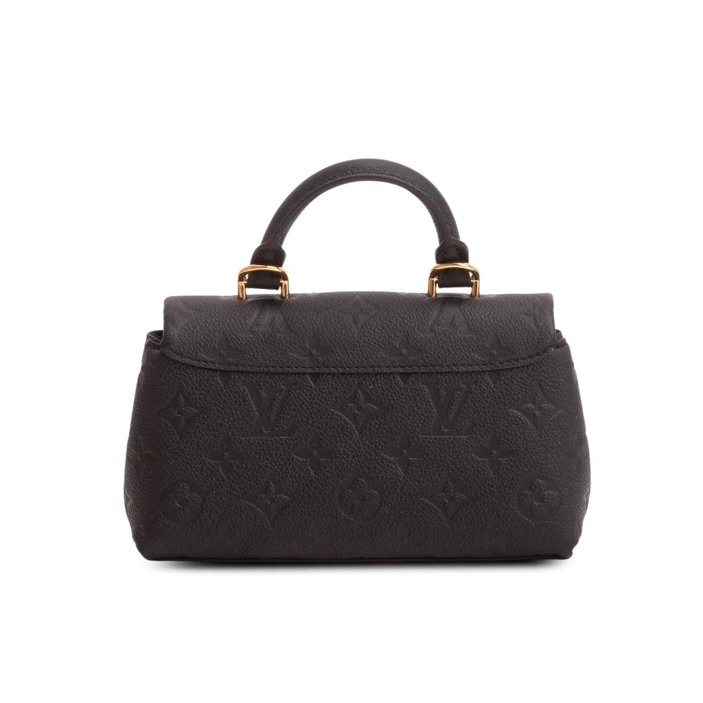 Louis Vuitton Black Monogram Empreinte Leather Nano Madeleine
