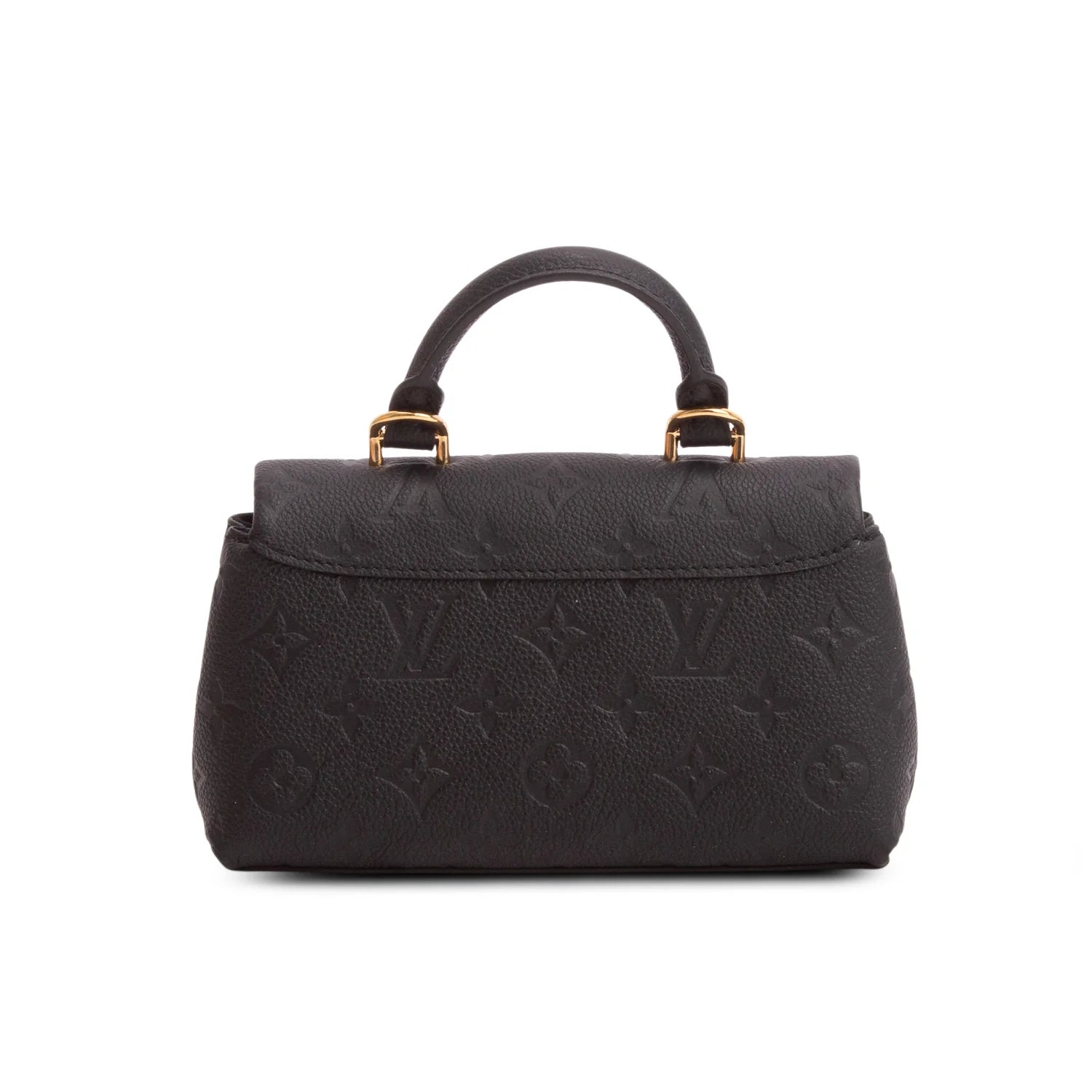 Louis Vuitton Black Monogram Empreinte Leather Nano Madeleine