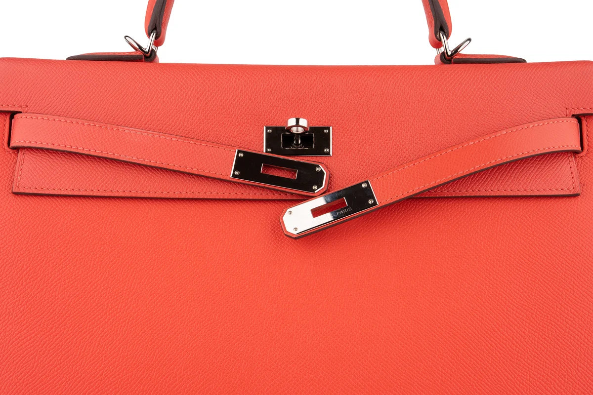 Hermès Kelly 35 Epsom Rose Jaipur PHW