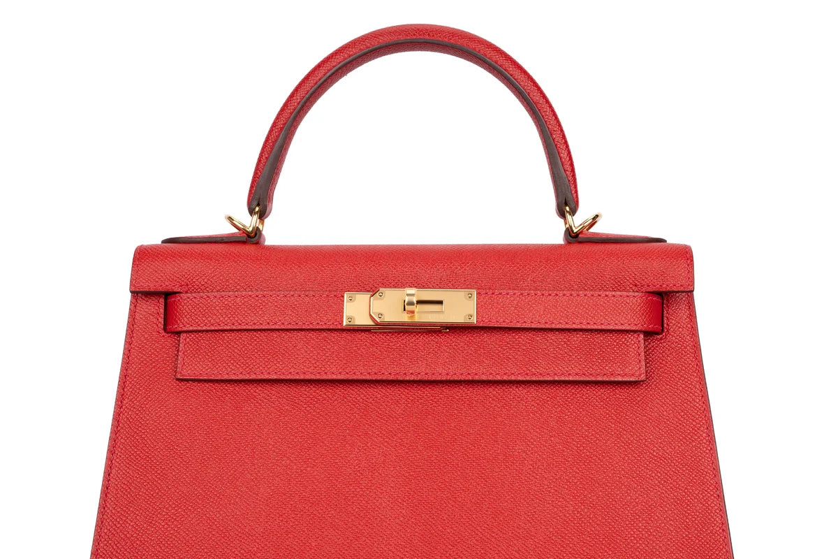 Hermès Kelly 28 Epsom Rouge Casaque GHW