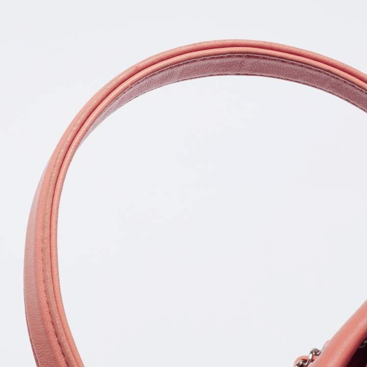 Chanel Pink Quilted Leather Drawstring Bucket Bag