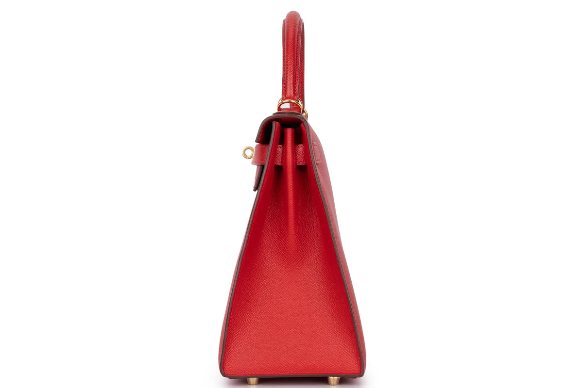 Hermès Kelly 28 Epsom Rouge Casaque GHW
