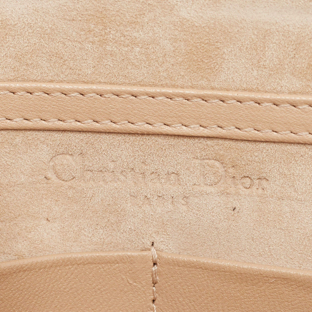 Dior Diorama Beige Cannage Leather Wallet on Chain