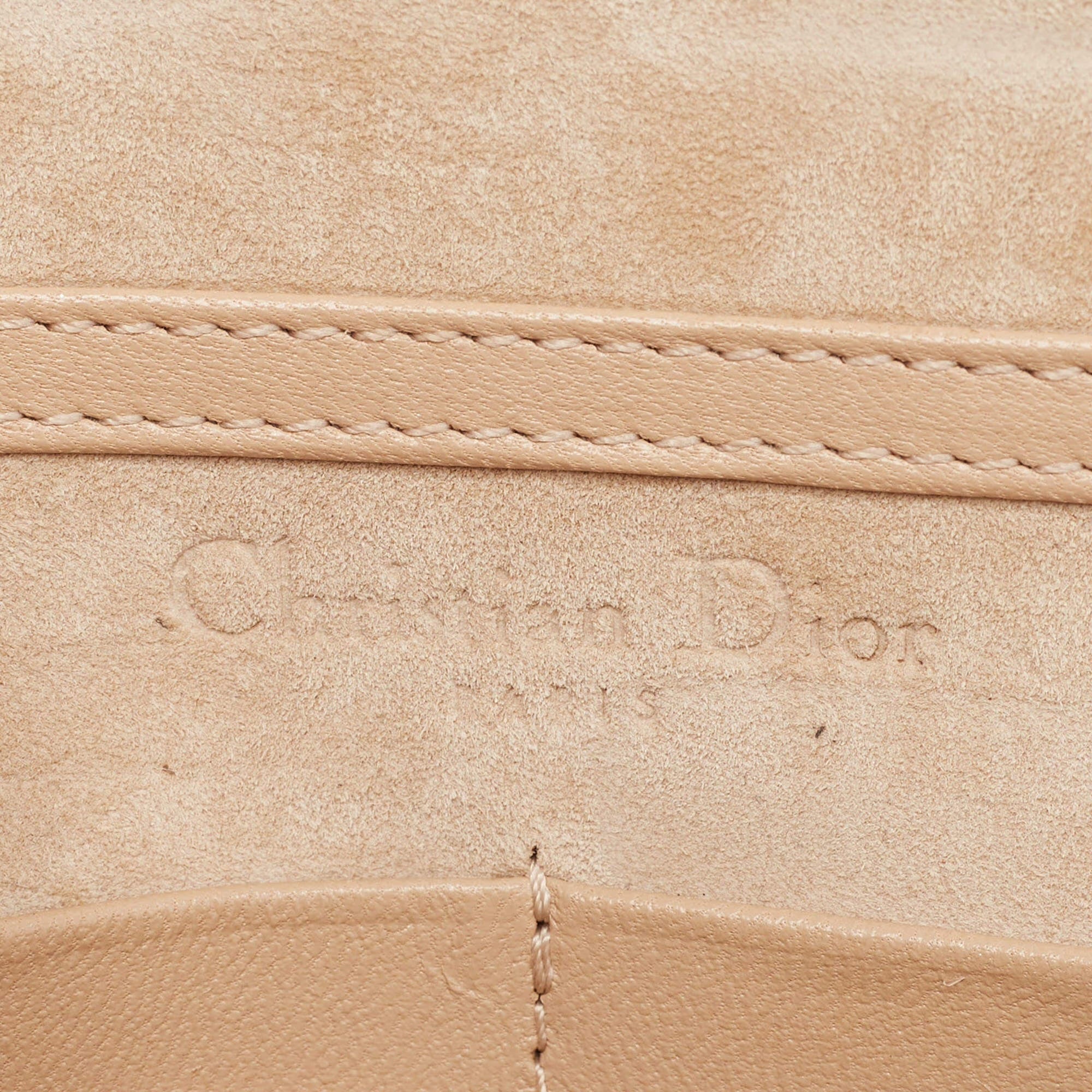 Dior Diorama Beige Cannage Leather Wallet on Chain