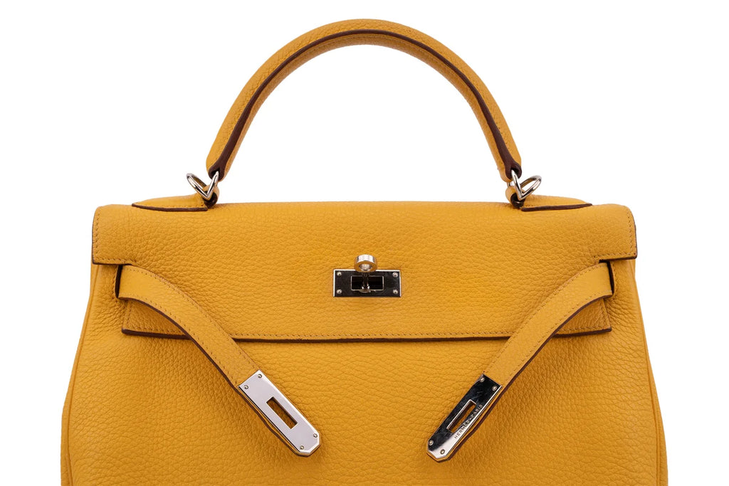 Hermès Kelly 32 Togo Soleil PHW