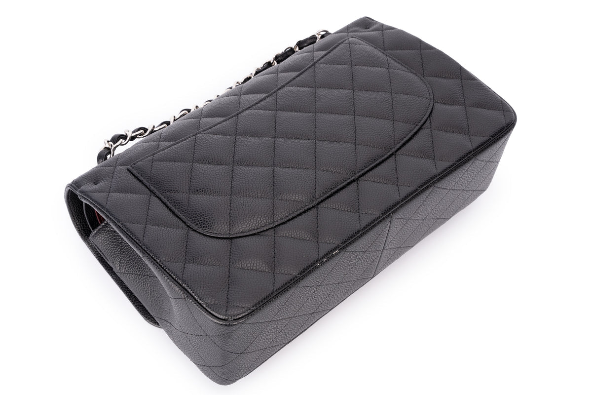 Chanel Jumbo Classic Flap Caviar Black SHW