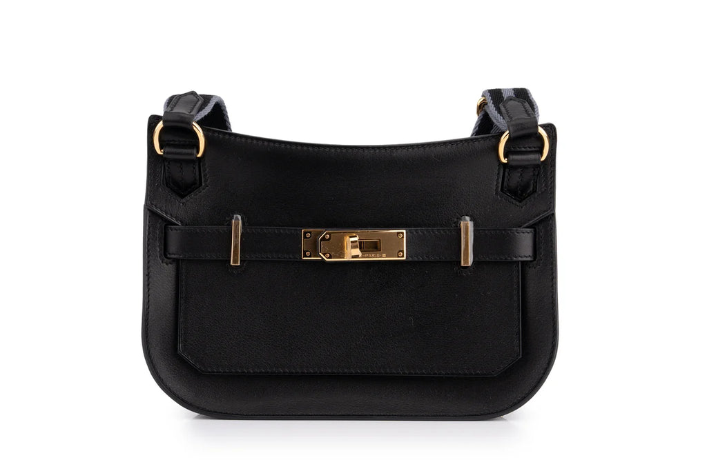 Hermès Jypsiere Mini Evergrain Noir GHW