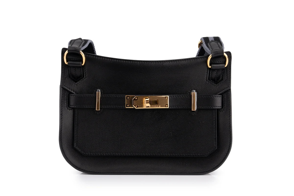 Hermès Jypsiere Mini Evergrain Noir GHW