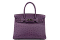Hermès Birkin 30 Ostrich Violine PHW