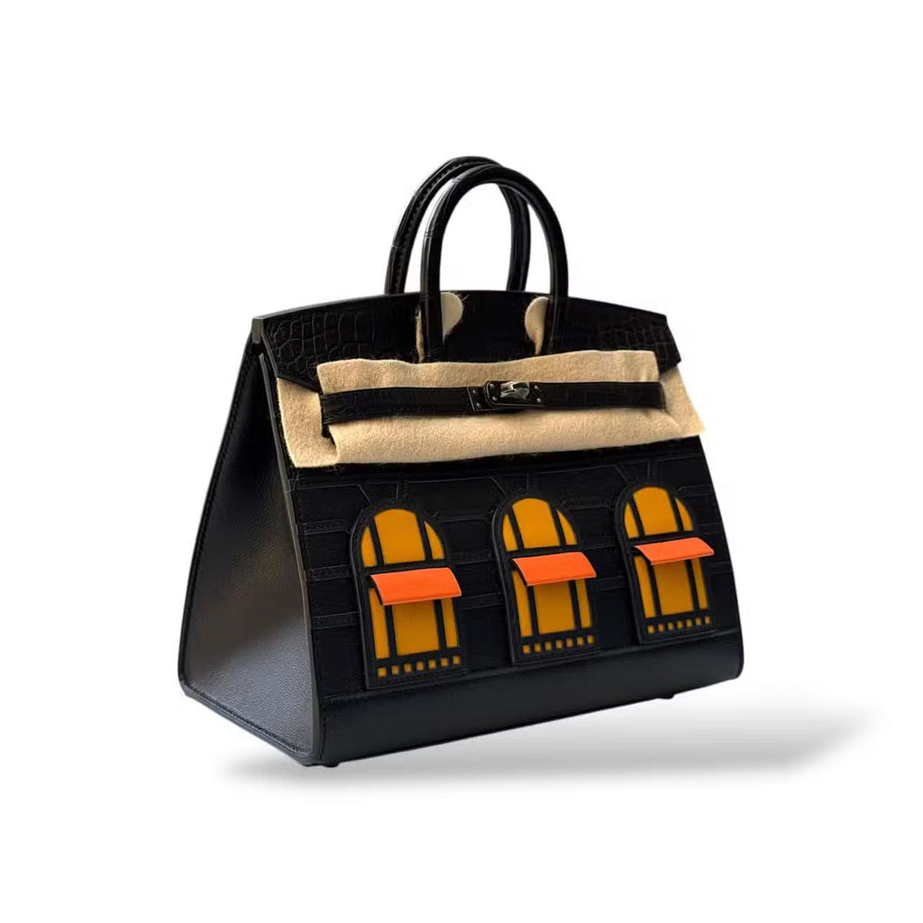 Hermes Birkin 20 Faubourg So Black Midnight BHW