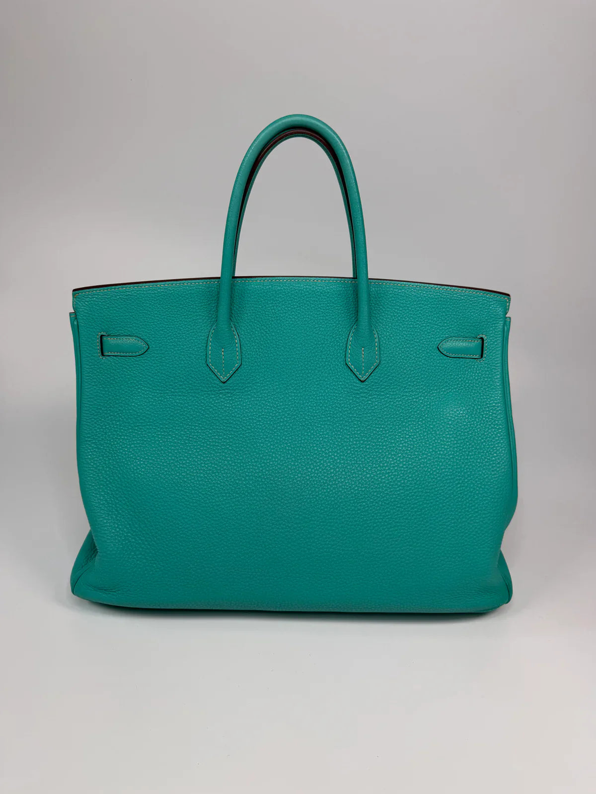 HERMÈS BIRKIN 40 IN BLEU LAGOON TOGO LEATHER WITH PALLADIUM HARDWARE