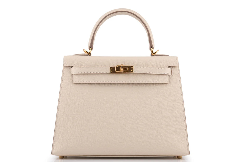 Hermès Kelly 25 Epsom Craie GHW
