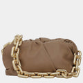 Bottega Veneta The Pouch One Size Brown Leather Shoulder Bag