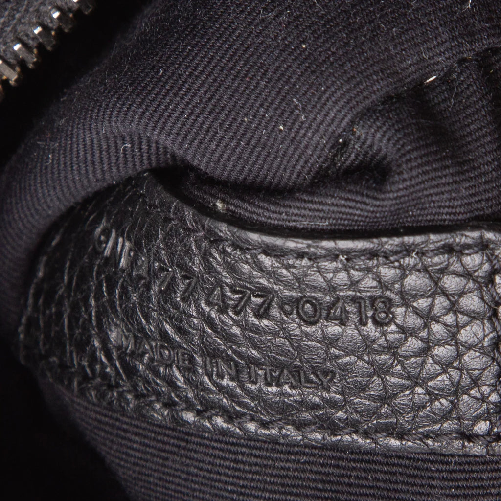 Saint Laurent Black Grained Leather Baby Sac De Jour