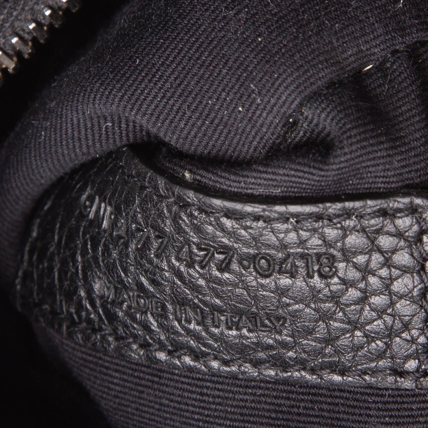Saint Laurent Black Grained Leather Baby Sac De Jour
