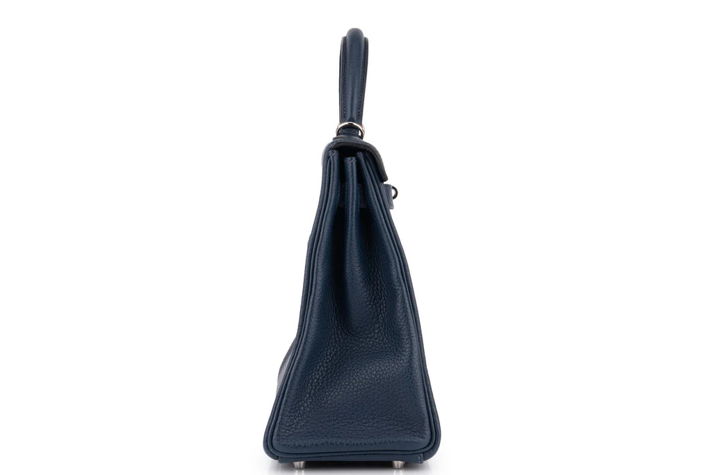 Hermès Kelly 32 Retourne Togo Bleu Sapphire PHW