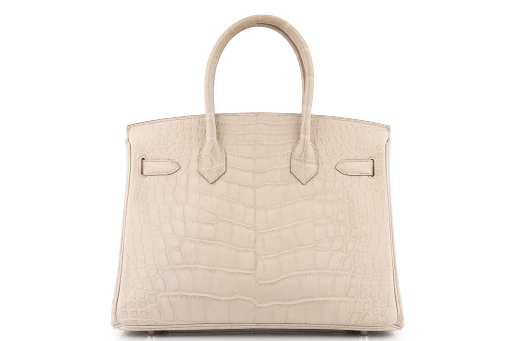 Hermès Birkin 30 Croc Beton PHW