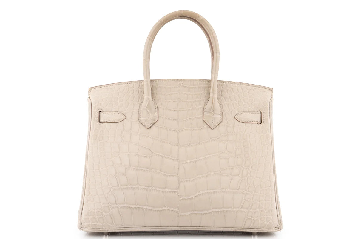 Hermès Birkin 30 Croc Beton PHW